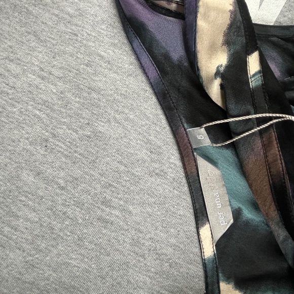 Per Una Dark Striped-Long Dress - Picture 3 of 3